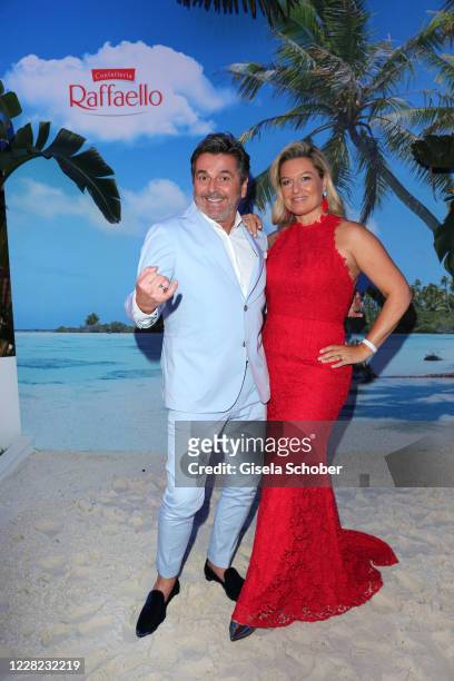 Thomas Anders, Pate of Kinderschutzbund e.V. And his wife Claudia Weidung-Anders during the Raffaello Summer Dinner at Koenigliche Porzellan...