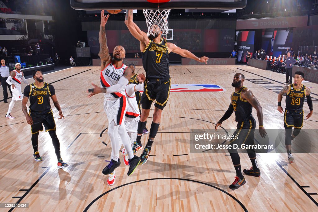 Los Angeles Lakers v Portland Trail Blazers - Game Four