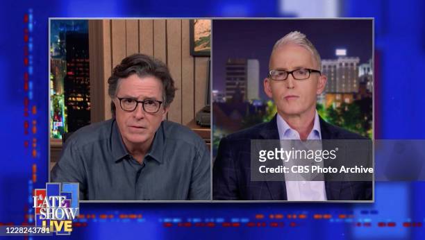 The Late Show with Stephen Colbert with Former Congressman Trey Gowdy during Tuesday's August 25, 2020 show. The Late Show will broadcast LIVE during...