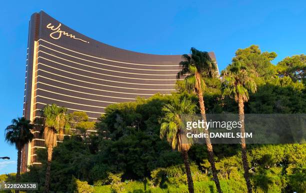 The Wynn hotel is seen in Las Vegas, Nevada, on August 29, 2020.