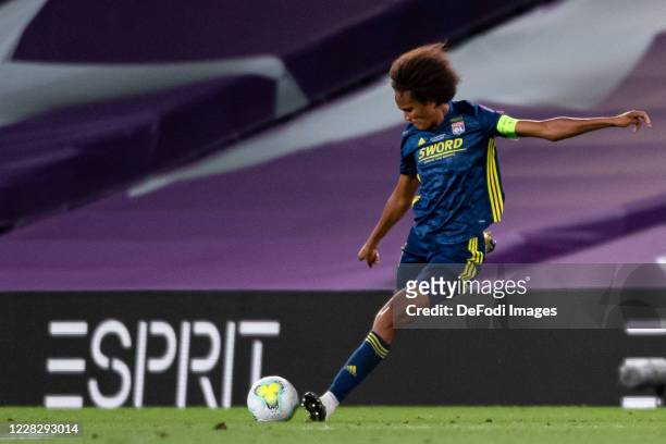Wendie Renard of Olympique Lyon controls the ball during the UEFA Women's Champions League Final between VfL Wolfsburg Women's and Olympique Lyonnais...