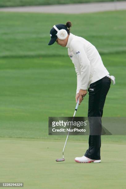 Nov 1, 2009-Incheon, South Korea-Hee-Won Han of South Korea on the 2th hole during final round of Hana Bank Kolon Championship at Sky 72 Golf Club on...