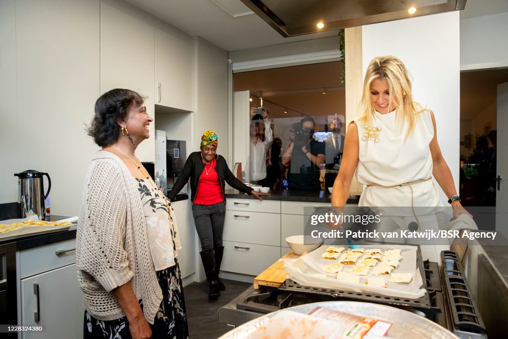 Queen Maxima Of The Netherlands Visits Thuis West Rotterdam