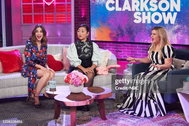 Episode 3094 -- Pictured: Alison Brie, Ella Jay Basco, Kelly Clarkson --