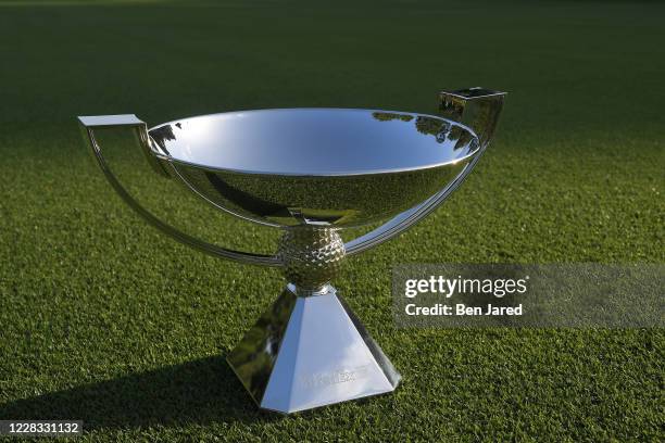 The FedEx Cup is seen prior to the TOUR Championship at East Lake Golf Club on September 3, 2020 in Atlanta, Georgia.