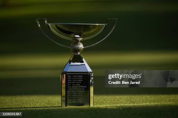 The FedEx Cup is seen prior to the TOUR Championship at East Lake Golf Club on September 3, 2020 in Atlanta, Georgia.