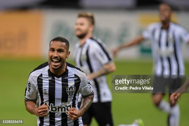Jair of Atletico MG celebrates a scored goal against Sao Paulo during a match between Atletico MG and Sao Paulo as part of Brasileirao Series A 2020...