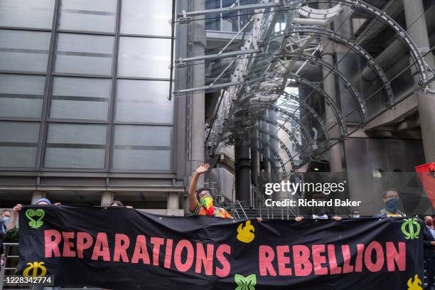 Extinction Rebellion Climate Change activists take their Environmental and Economy protest called 'The Walk of Shame' to the City of London, the...