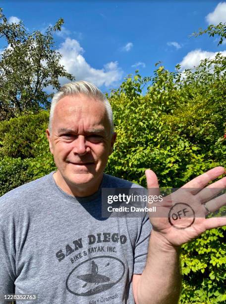 Huw Edwards takes part in Digital Detox Day 2020 on September 4, 2020 in Various cities, United Kingdom. Digital Detox Day is on September 5th. The...