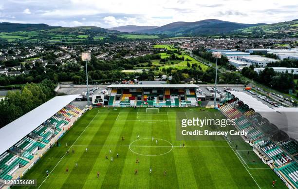 Dublin , Ireland - 5 September 2020; A general view of the action during the SSE Airtricity League Premier Division match between Shamrock Rovers and...