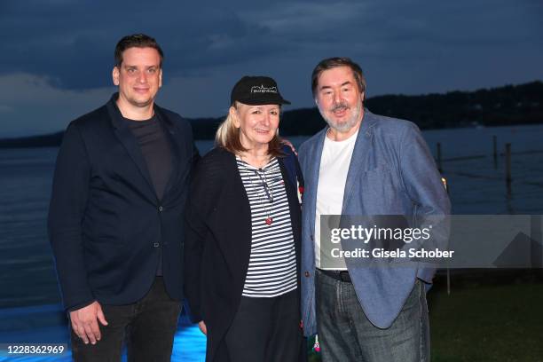 Dominik Elstner, Bernd Elstner, brother of Hannelore Elsner, and his wife Birgit Elsner attend the Hannelore-Elsner-Award during the Fuenf Seen Film...