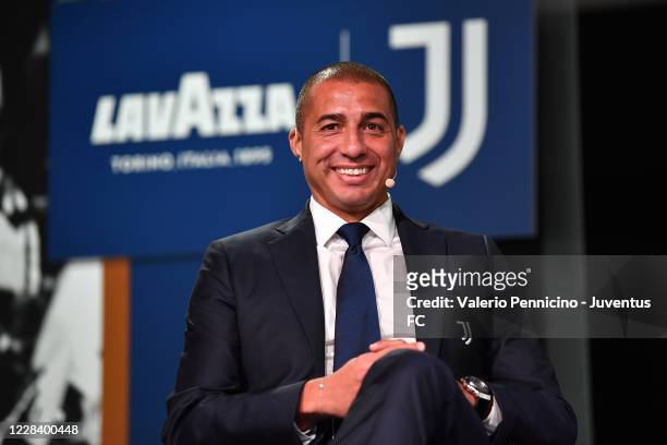 David Trezeguet attends during Juventus Unveils Partnership With Lavazza at Nuvola Lavazza on September 8, 2020 in Turin, Italy.