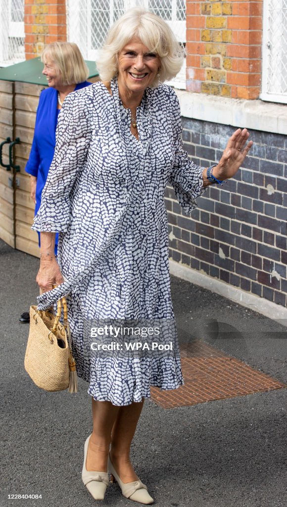 The Duchess Of Cornwall Visits Ivydale Primary School On International Literacy Day