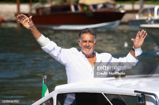Fabio Testi is seen arriving at the Excelsior during the 77th Venice Film Festival on September 08, 2020 in Venice, Italy.