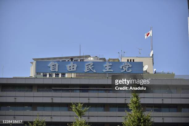 View of the building of the headquarters of the Liberal Democratic Party is seen in Tokyo, Japan, on September 09, 2020. Japanese Chief Cabinet...