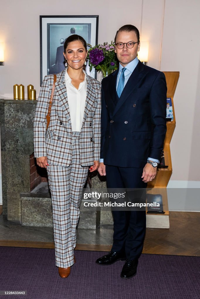 Swedish Royals Meet Art And Theatre Directors Mika Romanus And Mikael Brannvall