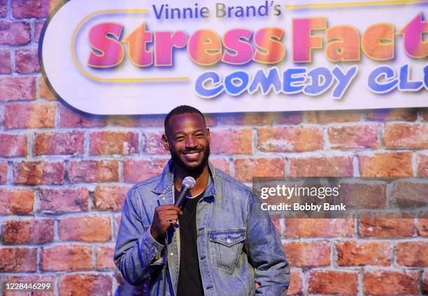 Marlon Wayans performs at The Stress Factory Comedy Club on September 10, 2020 in New Brunswick, New Jersey.