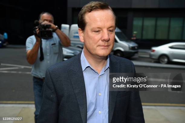 Former Conservative MP Charlie Elphicke arriving at Southwark Crown Court in London to be sentenced for three counts of sexual assault.