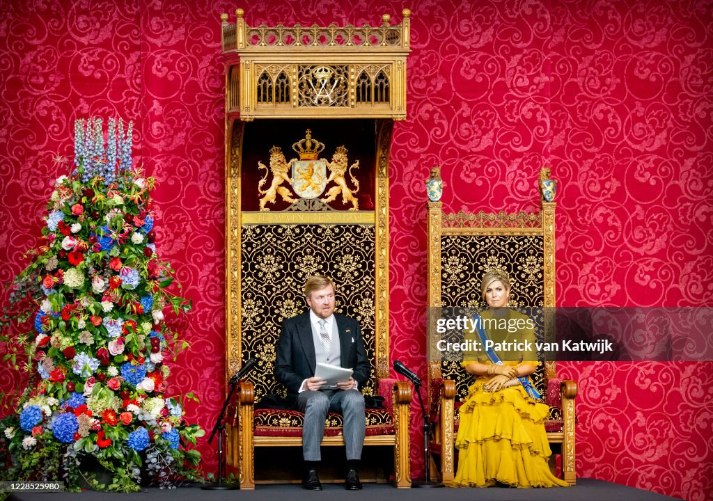 Dutch Royal Family Attends Prinsjesdag 2020 in The Hague