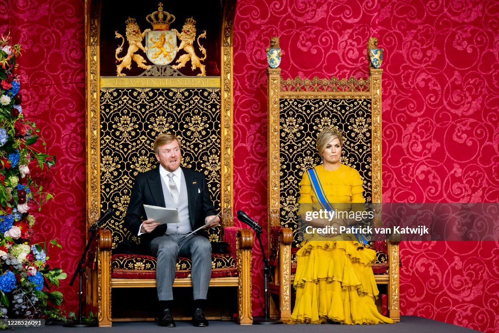 Dutch Royal Family Attends Prinsjesdag 2020 in The Hague