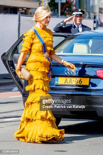 King Willem-Alexander of The Netherlands and Queen Maxima of The Netherlands attend the opening of the parliamentary year Prinsjesdag in the Grote...