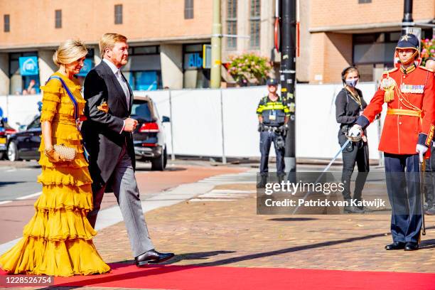 King Willem-Alexander of The Netherlands and Queen Maxima of The Netherlands attend the opening of the parliamentary year Prinsjesdag in the Grote...