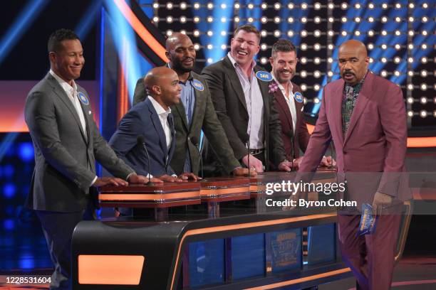 Joel McHale vs. Ben Feldman and Jesse Palmer vs. CeeLo Green" Its a hilarious face-off between the host of ABCs "Card Sharks," Joel McHale, and the...