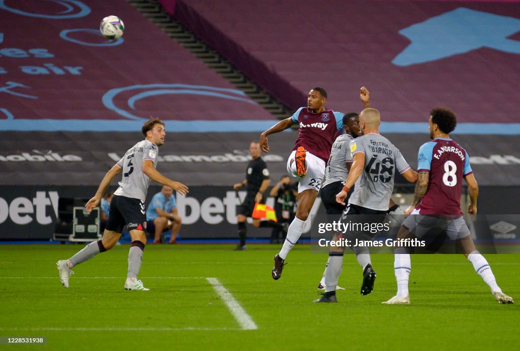 West Ham United v Charlton Athletic - Carabao Cup Second Round