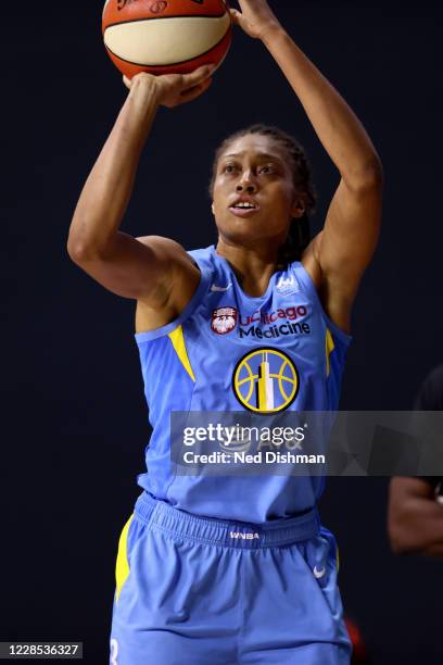 Alexis Prince of the Chicago Sky shoots the ball against the Connecticut Sun on September 15, 2020 at Feld Entertainment Center in Palmetto, Florida....