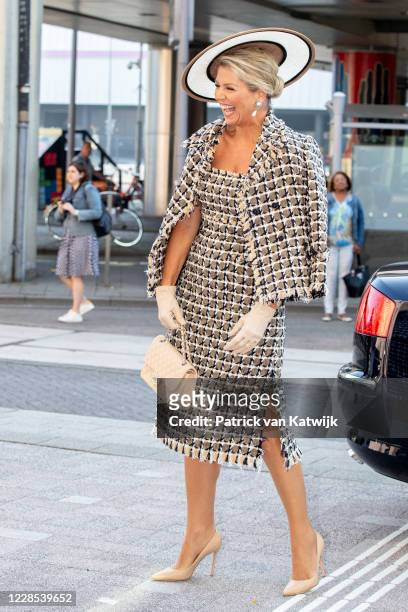 Queen Maxima of The Netherlands attends the opening of Theater Zuidplein on September 16, 2020 in Rotterdam, Netherlands.