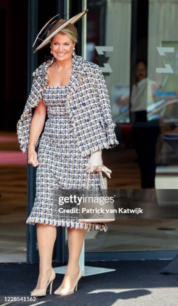 Queen Maxima of The Netherlands attends the opening of Theater Zuidplein on September 16, 2020 in Rotterdam, Netherlands.