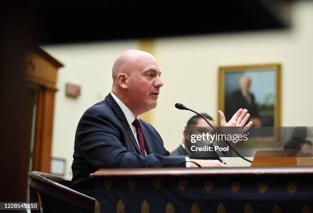 Clarke Cooper, Assistant Secretary of State for Political-Military Affairs, testifies before a House Committee on Foreign Affairs hearing looking...