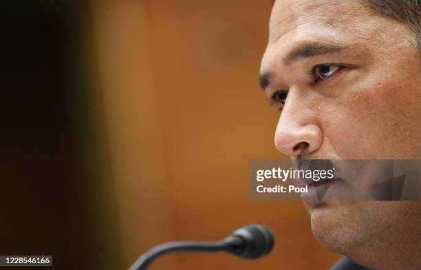 Brian Bulatao, Under Secretary of State for Management, testifies before a House Committee on Foreign Affairs hearing looking into the firing of...