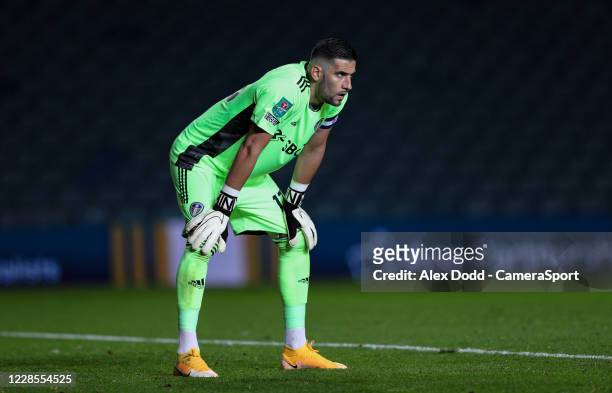 Leeds United's Kiko Casilla during the Carabao Cup Second Round Northern Section match between Leeds United and Hull City at Elland Road on September...