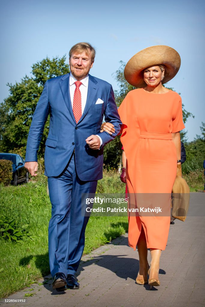 King Willem-Alexander Of The Netherlands and Queen Maxima Of The Netherlands Visit Region Friesland