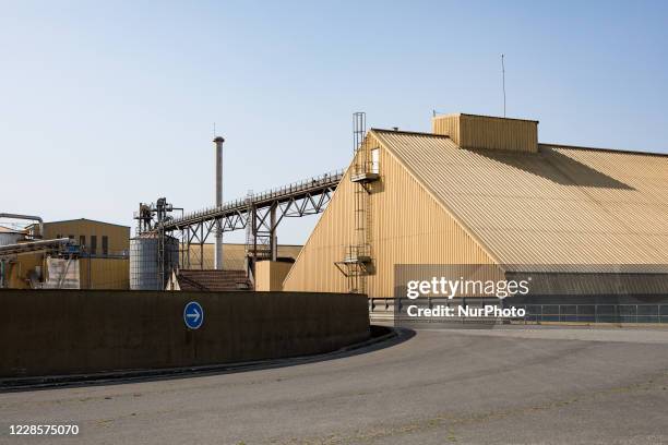 Warehouse at the Lesaffre sugar factory before the launch of the beet campaign. Yield losses due to the beet yellowing virus are threatening the...