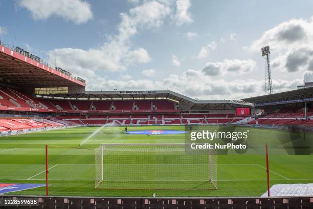 General view of the City Ground, home to Nottingham Forest during the Sky Bet Championship match between Nottingham Forest and Cardiff City at the...