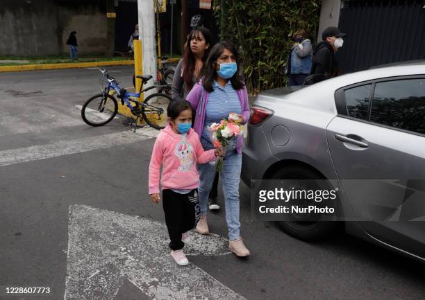Relatives of girls and boys who died at the Rébsamen School in Mexico City after the collapse of a property during the earthquake of September 19...