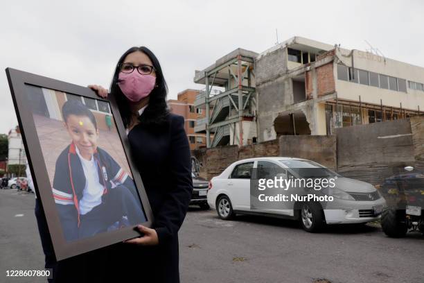 Miriam Rodríguez, mother of José Eduardo, a minor who died at the Rébsamen School in Mexico City, after a building collapsed during the earthquake of...