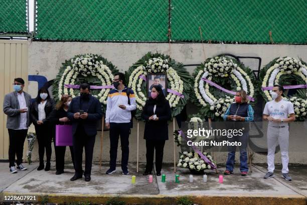 Relatives of the girls and boys who died at the Rébsamen School in Mexico City after a building collapsed during the earthquake of September 19...