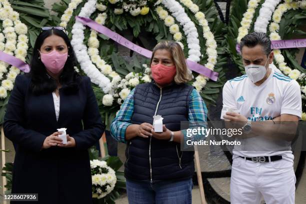 Relatives of the girls and boys who died at the Rébsamen School in Mexico City after a building collapsed during the earthquake of September 19...