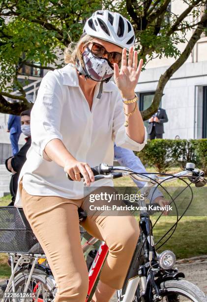 King Philippe of Belgium, Queen Mathilde of Belgium, Prince Gabriel of Belgium, Prince Emmanuel of Belgium and Princess Eleonore of Belgium together...