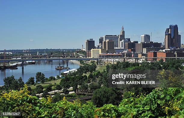 This August 25, 2011 photo shows the skyline of St. Paul, Minnesota. St.Paul is the capital and second-most populous city in Minnesota. The city lies...