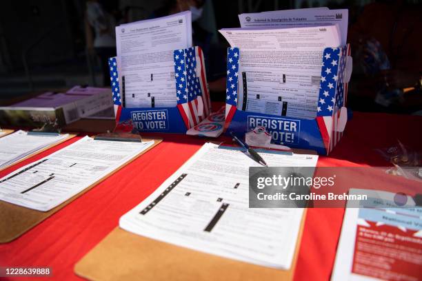 The DC Board of Elections hosts the event Vote Safe DC campaign that encourages residents to utilize voter mail-in ballots for the upcoming elections...