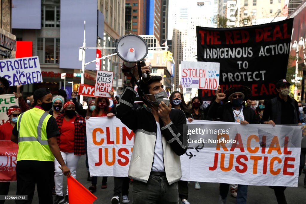 Climate And Racial Justice Rally In New York City