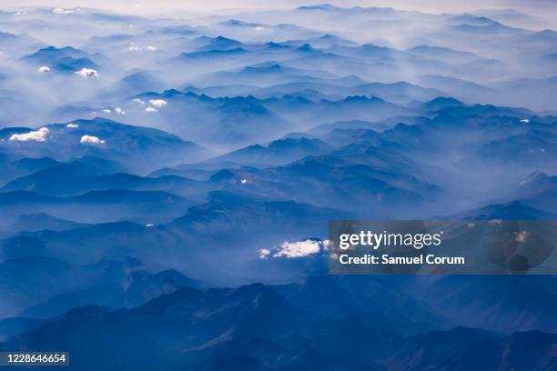 Smoke and haze blankets the Rocky Mountains on September 21, 2020 in western Montana. Smoke from the many wildfires raging in the western United...