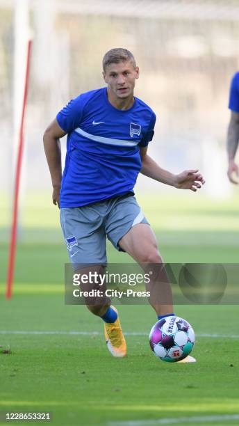 Marton Dardai of Hertha BSC during a training session on September 22, 2020 in Berlin, Germany.