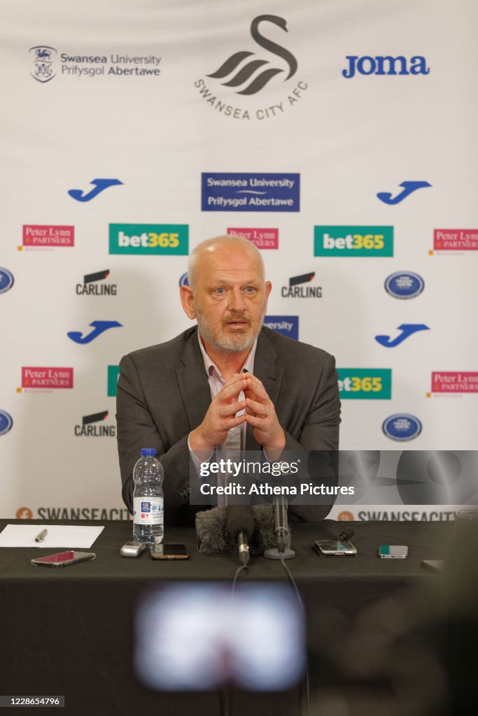 Press Conference with Julian Winter new CEO for Swansea City