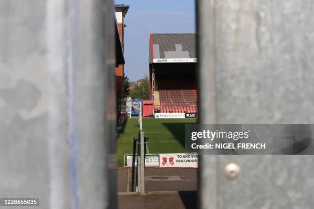 General view of the grounds is pictured at the postponement of the English League Cup third round football match between Leyton Orient and Tottenham...