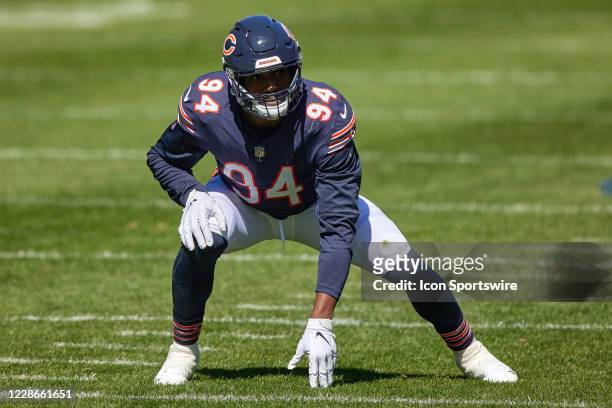 Chicago Bears linebacker Robert Quinn in action during a game between the Chicago Bears and the New York Giants on September 20, 2020 at Soldier...